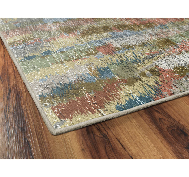 Wrought Studio Medfield Earthtones, Vintage Abstract Beige Area Rug